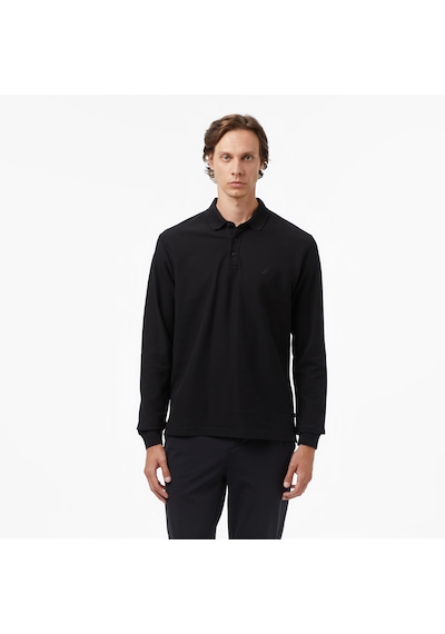 Nautica Classic Fit Erkek Uzun Kollu Polo Yaka Siyah T-shirt 026 K57351t Siyah
