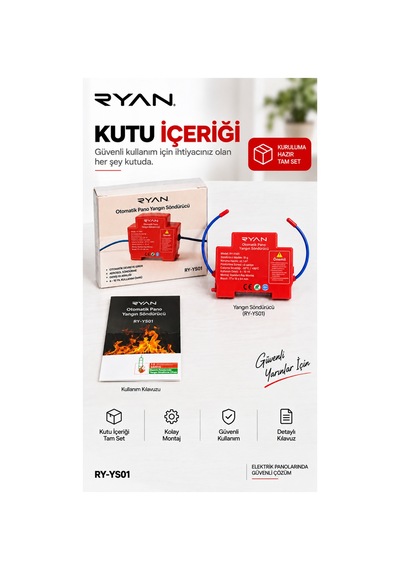 10 Adet Elektrik Panosu Otomatik Yangın Söndürücü