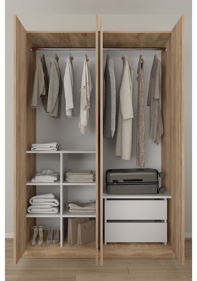 Aeka Ae-3191 Burç Aynalı 4 Kapaklı Çok Bölmeli Askılı Raflı Ve Çekmeceli 210x140x53cm Gardırop Sonomo - Sonomo Aeka Ae-3191 Burç Aynalı 4 Kapaklı Çok Bölmeli Askılı Raflı Ve Çekmeceli 210x140x53cm Gardırop Sonomo - Sonomo