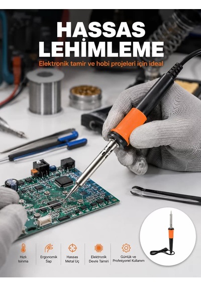 Güvenli Kullanım Sağlayan Isı Yalıtımlı Lehimleme Kalemi Mh-hs6130-4865