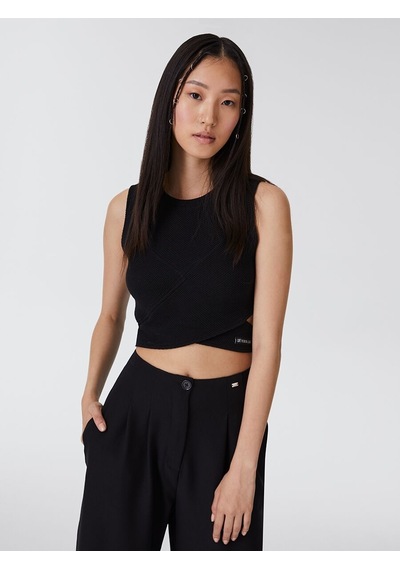 LOFT Crop Kadın Atlet Lf2030959 Q1.v1 Siyah