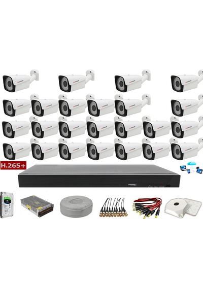 24'Lü Cenova 2Mp Ahd Full Set+Harddisk Güvenlik Kamerası
