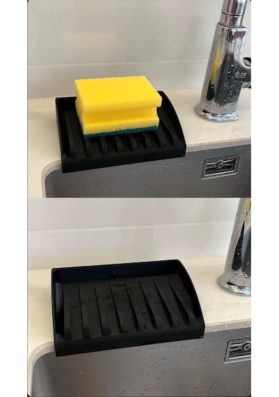 3d Baskı Mutfak Sünger Süzdürücü Siyah