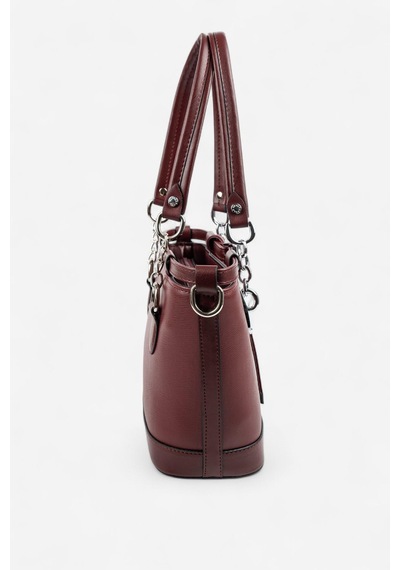 Silver Polo Sp1155 Kadın El Çantası Düz Bordo-bordo