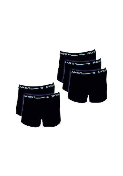 Boxerland Siyah Likralı Erkek Boxer Ekonomik Paket 5'Li