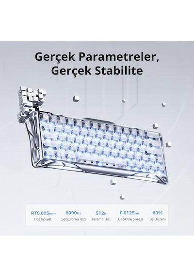 Gravastar V60 Pro Manyetik Kablolu Gaming Klavye, Xpro Kablosuz Optik Mouse Ve Mousepad Oyuncu Seti, Optik