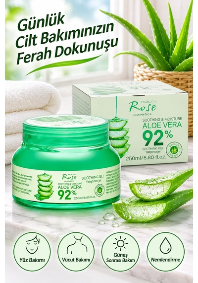 3b Trend Aloe Vera %92 Yatıştırıcı Ve Nemlendirici Jel 250 Ml Yüz Ve Vücut Bakım Jeli