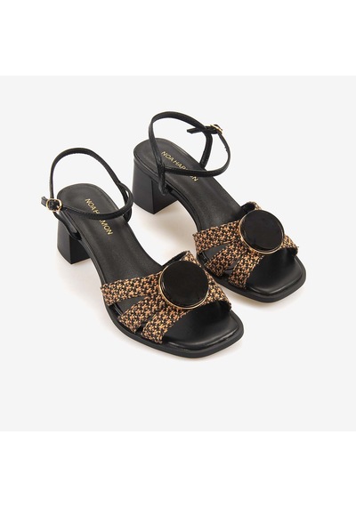 Noa Harmon Kadın Ayarlanabilir Kayışlı 5cm Topuklu Sandalet 10287 Black-cuero Noa Harmon Kadın Ayarlanabilir Kayışlı 5cm Topuklu Sandalet 10287 Black-cuero