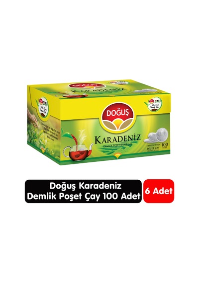 Doğuş Karadeniz Demlik Çay 100 Adet 6 Paket