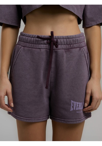 Everlast Bronx 1910 Mor Kadın Şort Mor