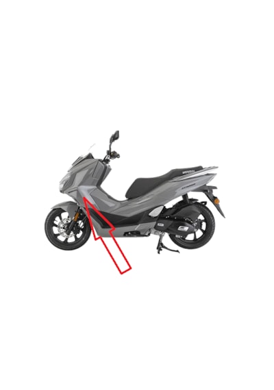 Mondial 125 Strada Ön Panel Sol Gri