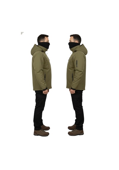 Mysia Outdoor Haki Soft Shell Mont İçi Polarlı Haki