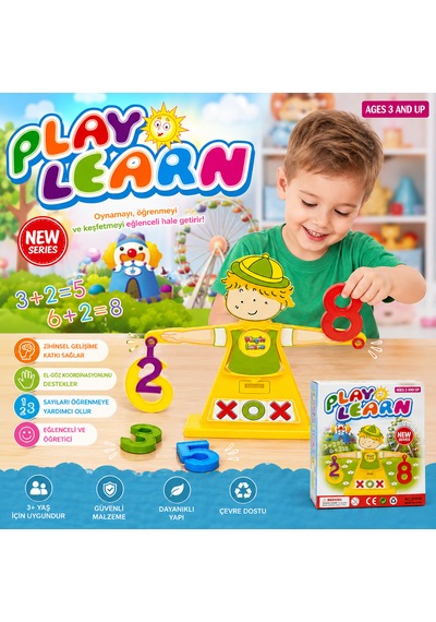 Play Learn Renkli Sayılar Eğitici Oyuncak Seti