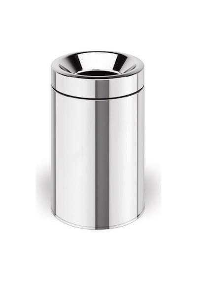 Çöp Kovası, Çemberli, 3lt, Ø16.7xh26cm - Parlak Paslanmaz Çelik