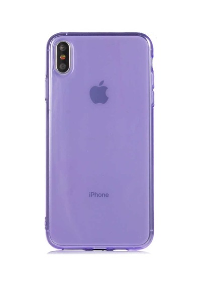 Apple Uyumlu iPhone XS Max 6.5 Kılıf Zore Mun Silikon-Mor