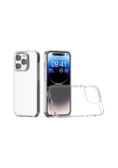 Apple Uyumlu iPhone 15 Pro Max Kılıf Coss Şeffaf Sert Silikon