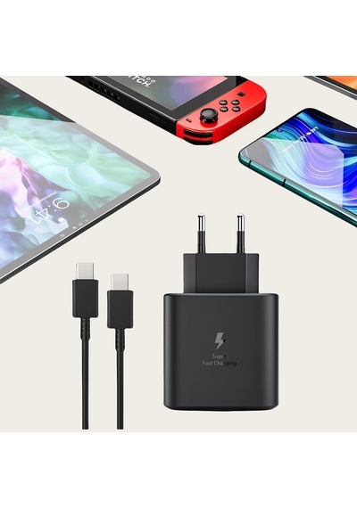 Wangxi Siyah 45w Pd Usb C Hızlı Şarj Cihazı S20 S21 S22 S23 S24 A14 A15 A25 A53 A54