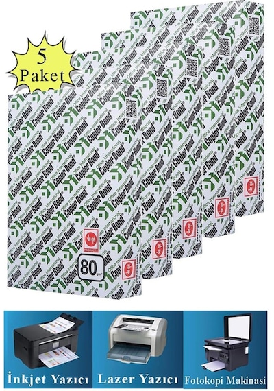 Copierbond Fotokopi Kağıdı A4 80 Gr 500 Lü 5 Paket