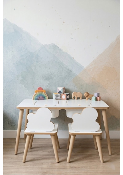 Montessori Çocuk Masası-oyun Masası-aktivite Masası-etkinlik Masası Takımı 2 Bulut Sandalye Beyazblt Beyaz Montessori Çocuk Masası-oyun Masası-aktivite Masası-etkinlik Masası Takımı 2 Bulut Sandalye Beyazblt Beyaz