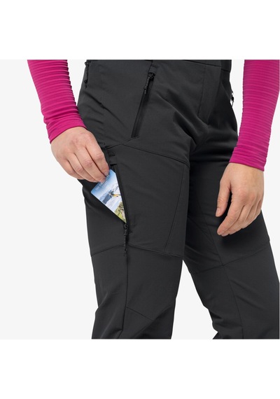Jack Wolfskin Winter Glastal Kadın Siyah Outdoor Pantolon - 1508561