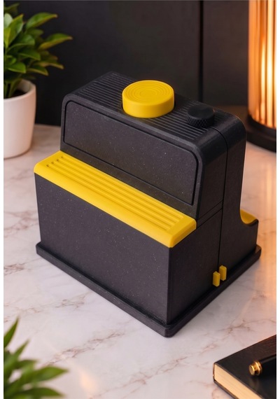 Sincara Home Coffee Print Kahve Üzeri Desen Yapma Makinesi Latte Art Ve Kahve Köşesi Aksesuarı 3d Baskı Kahve Sunumuna Yeni Bir Devrim Siyah - Sarı