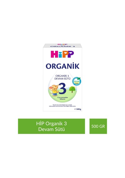 Hipp 3 Organik Devam Sütü 500 G