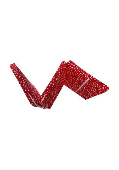 Tek Kişilik Katlanır Yer Yatağı Sünger Yatak Kırmızı Yıldız 80x180 Cm-6 Cm