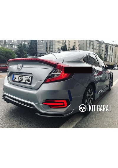 Kit Garaj Honda Civic Fc5 Turbo Arka Tampon Ek Arka Ek 2016-2021 Boyasız
