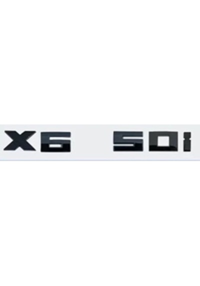Bmw Uyumlu X6 50i Siyah Yazı