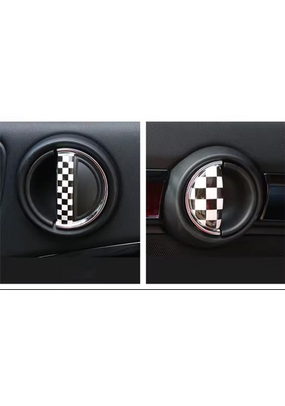 F54 F55 F60 Mini Cooper İç Kapı Kolu Sticker Kaplama Dama Desen