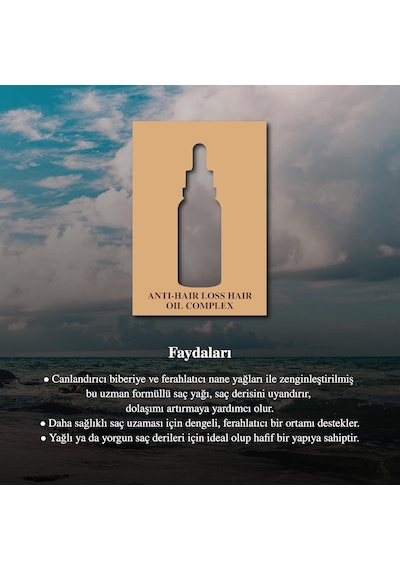 Anti-hair Loss Hair Oil Complex 50 Ml - Rosemary & Mint Oil Saç Bakım Yağı