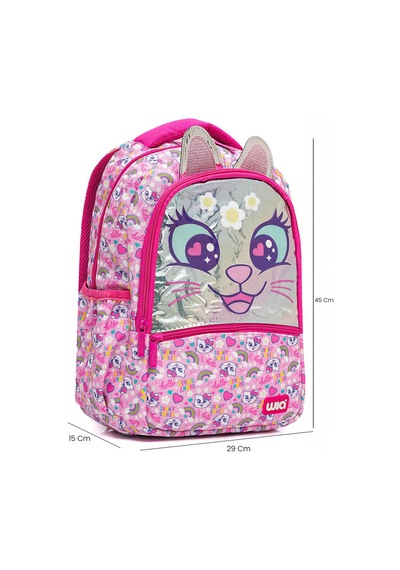 Wia Sweet Cat Kız Çocuk İlkokul Çantası Pembe