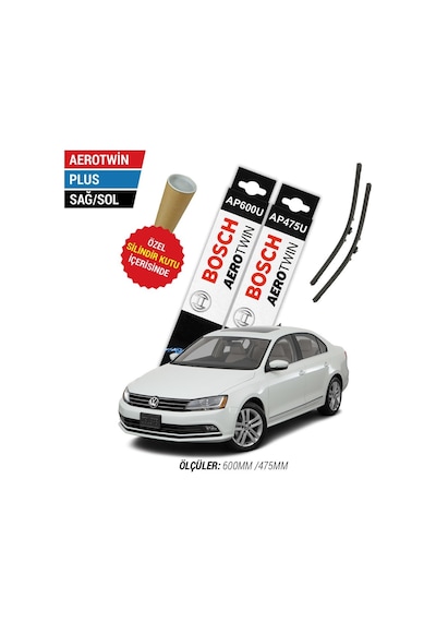 Bosch Aerotwin Plus VW Jetta Silecek Takımı (2011-2019)