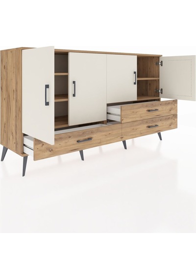 Hyperion Konsol 5 Raflı 3 Çekmeceli 4 Kapaklı 176x44x99 Çam-aytaş Çam-aytaşı/çam Hyperion Konsol 5 Raflı 3 Çekmeceli 4 Kapaklı 176x44x99 Çam-aytaş Çam-aytaşı/çam