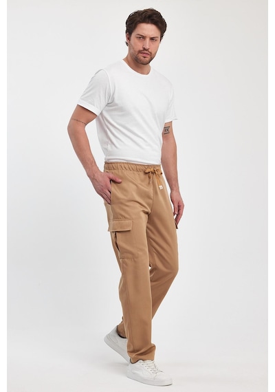 Alexander Gardi Alexandergardı Beli Lastikli Erkek Kargo Pantolon E24-51204-erkk Camel