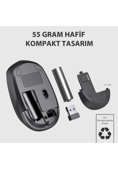 Lecoo Ws204 Beyaz Kablosuz Mouse