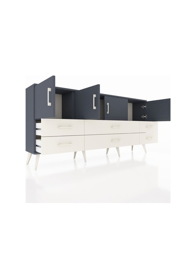 Arges Konsol 3 Raflı 6 Çekmeceli 4 Kapaklı 176x30x83 Antrasit-antrasit/aytaşı Antrasit/aytaşı Arges Konsol 3 Raflı 6 Çekmeceli 4 Kapaklı 176x30x83 Antrasit-antrasit/aytaşı Antrasit/aytaşı