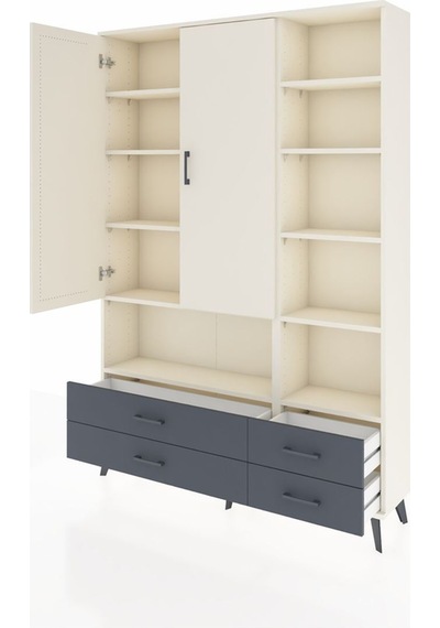 Arges Dolap 10 Raflı 4 Çekmeceli 2 Kapaklı 132x30x195 Aytaşı-aytaşı/antrasit Aytası/antrasıt Arges Dolap 10 Raflı 4 Çekmeceli 2 Kapaklı 132x30x195 Aytaşı-aytaşı/antrasit Aytası/antrasıt