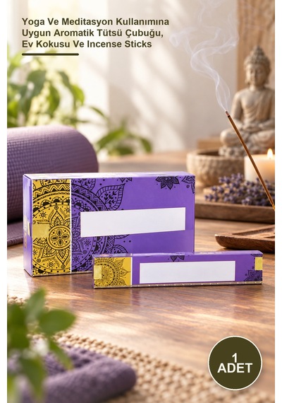 1 Adet Aromalı Çubuk Tütsü 15 Gr Yoga Ve Meditasyon Kullanımına Uygun Aromatik Tütsü Çubuğu, Ev Kokusu Ve Incense Sticks