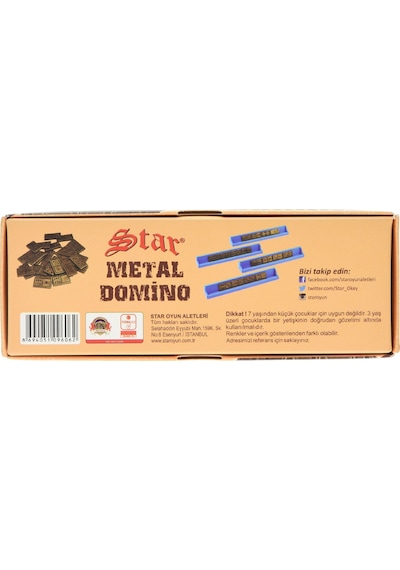 Star Domino Zamak Büyük Boy Domino Oyun Seti