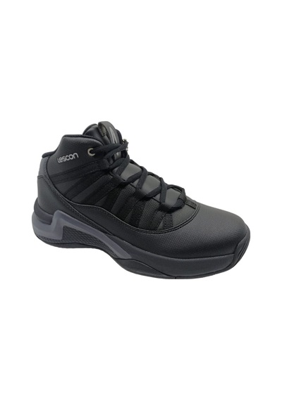 Lescon Bounce Unisex Siyah Bağcıklı Basketbol Ayakkabı Siyah