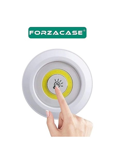 Uzaktan Kumandalı 3 Lü Spot Led Lamba Kablosuz Pilli Işıldak Dolap Işığı Mutfak Rafı Işığı - Fc086 Çok Renkli