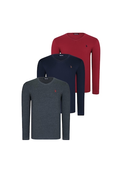 Üçlü Set T8587 Dewberry V Yaka Erkek Sweatshırt-lacivert-antrasit-bordo Lacivert-antrasit-bordo Üçlü Set T8587 Dewberry V Yaka Erkek Sweatshırt-lacivert-antrasit-bordo Lacivert-antrasit-bordo