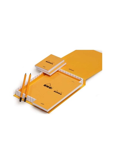 Rhodia Essential Box Çizgili Defter Seti Orange 9201C Turuncu