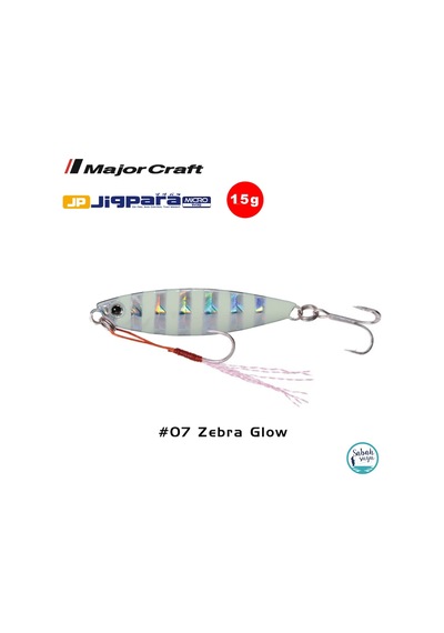 Major Craft Jigpara Micro Jpm-15Gr 60Mm -07 Zebra Glow