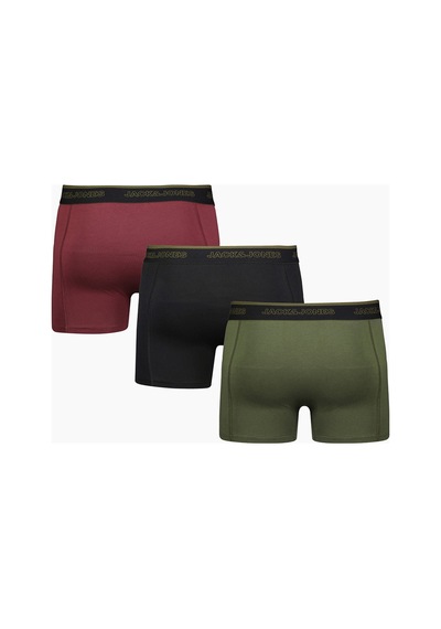 Jack & Jones Jack&jones Erkek 3'lü Boxer 12300849.brd Çok Renkli