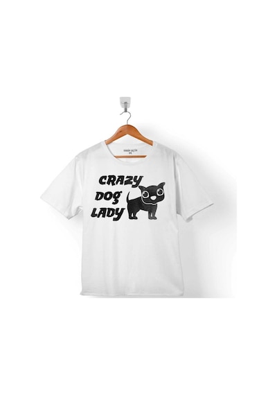 Chubby Dog Crazy Pug Lady Çılgın Köpek 2 Çocuk Tişört 001
