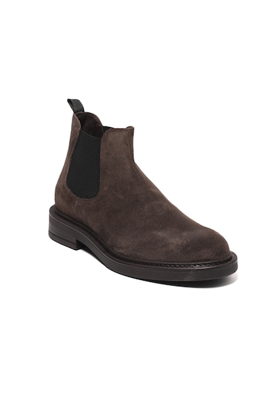 Cacao Dark Brown Bot Erkek 1054 - Moss Dino Draghi Chelsea Boot Suede Kahverengi