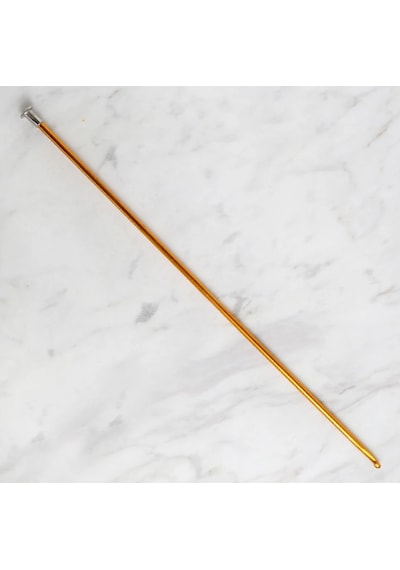 Abarta 3,5mm Renkli Metal Uzun Gagalı Örgü Şiş Tunus Tığ 35cm-sarı 1 Adet
