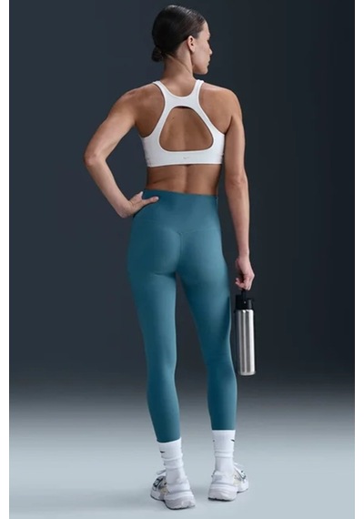 Nike Dri Fit Zenvy Gentle Support Infina Soft Womens Training Tight Yüksek Belli Toparlayıcı 7/8 Soft Kumaş Kadın Antreman Taytı Mavi